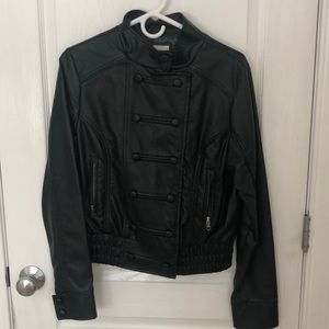 Women’s Faux Leather double breasted jacket
